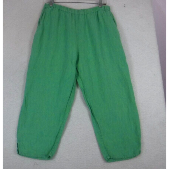 FLAX Jacket, Ankle Pants & 2 Tops Outfit Set 100% Linen Lagenlook size M Womens - Picture 13 of 16